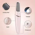Ivory Aura™ NEW USB Electric Dead Skin Pedicure Automatic Foot Grinder Rechargeable Roller Feet Pedicure Tool with 2 Removable Roller Heads