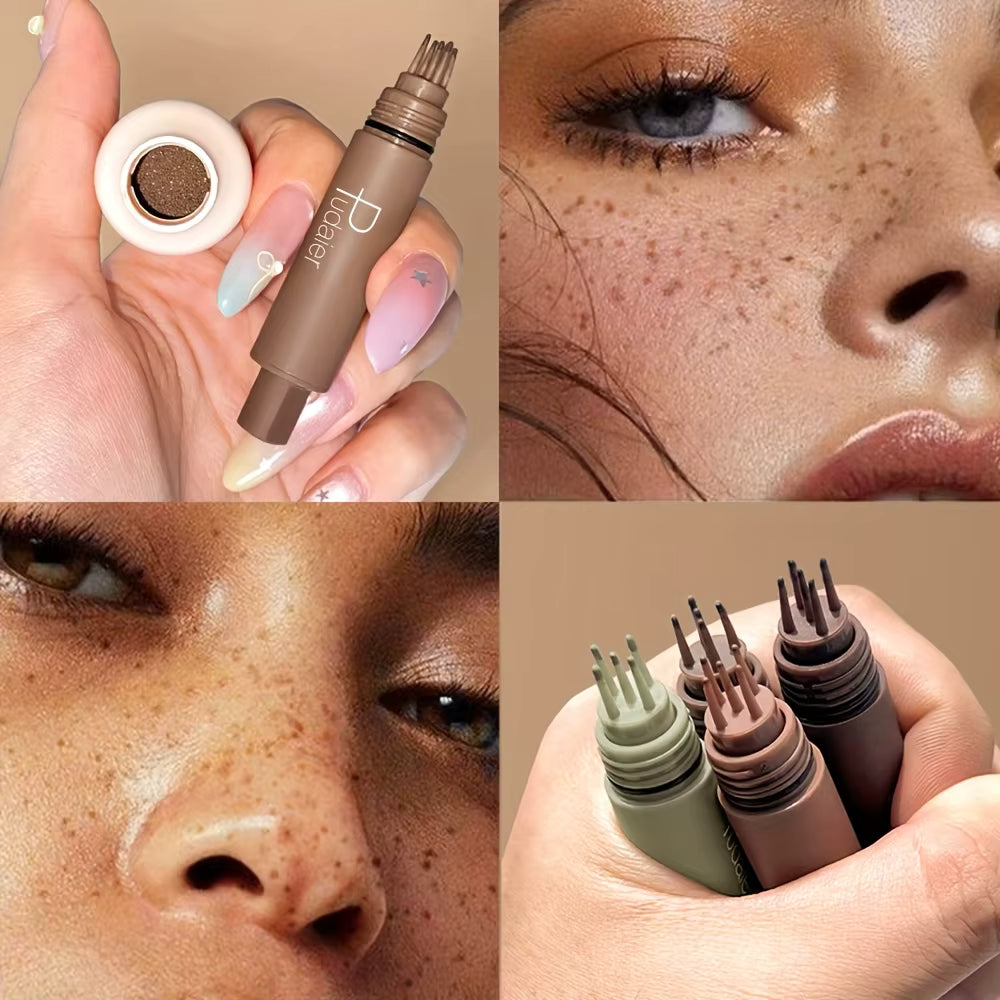 Ivory Aura™ Freckle Stamp Makeup Pen Waterproof, Natural Look Dot Freckles, Long Lasting, Sweatproof