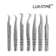 Ivory Aura™ Eyelash Tweezer Anti-Slip Fiber Tip Eyelash Extension Tools Stainless Steel Professional Precision Tweezer for Makeup
