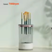 Ivory Aura™ Makeup Brush Cleaner Machine USB Powered Electric Make-Up Brush Cleaner Dryer Dust-Proof for All Size Beauty Makeup Brushes Set