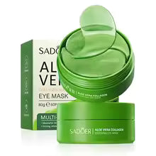 Ivory Aura™ 60pcs Aloe Vera Collagen Eye Mask Anti Dark Circles Eyes Bags Moisturizing Anti-Wrinkles Eye Patches