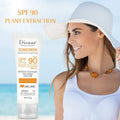 Ivory Aura™ SPF90 PA+++ Oil Free Sunscreen Foundation 40g, Antioxidant UVA/UVB Protection, Organic Moisture Coverage for Face