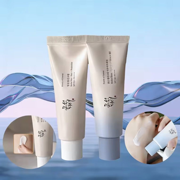 Ivory Aura™ SPF50+ Anti UV Sun Block Facial 50ml Beauty Sunscreen for Body and Face Rice Probiotic Solar Blocker Skin Cream